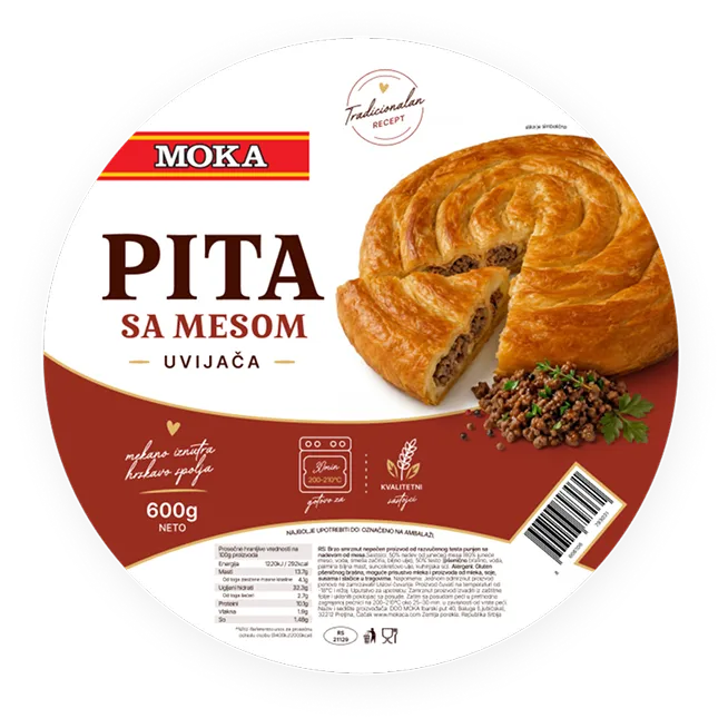 Moka pita uvijaca sa mesom 600g
