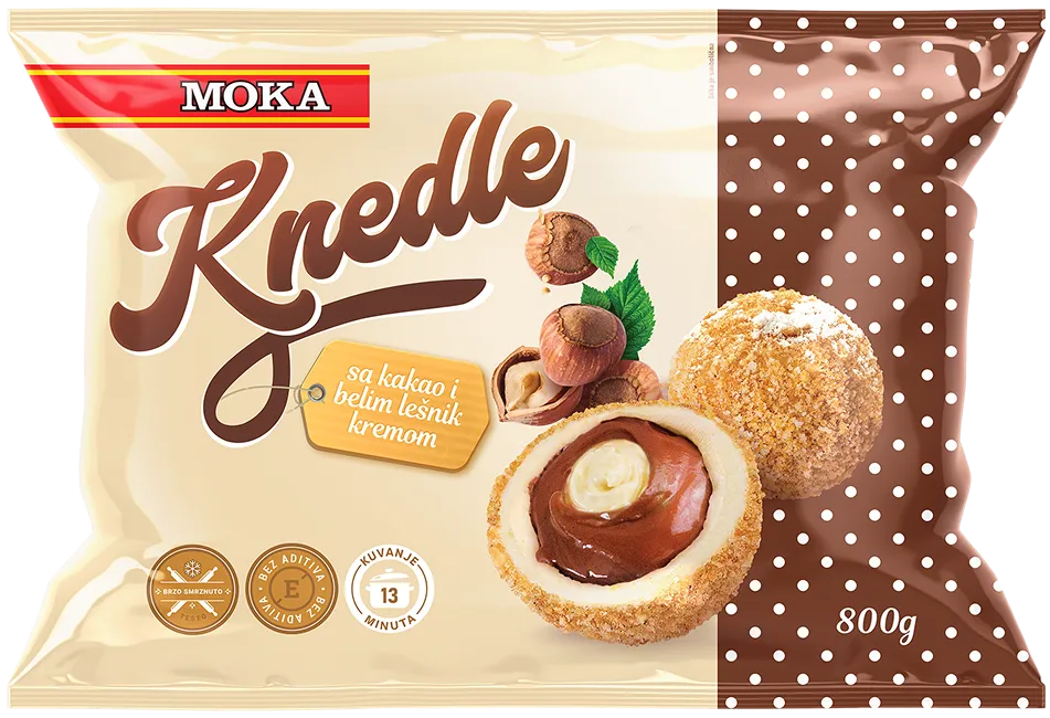 Knedle sa kakao kremom