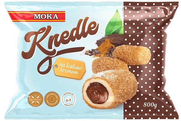 Moka knedle sa kakao kremom