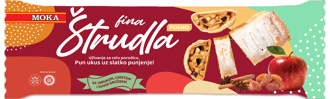 ŠTRUDLA SA JABUKOM I SUVIM GROŽĐEM